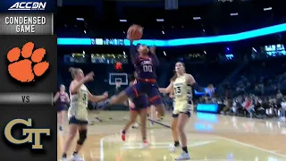 Clemson vs. Georgia Tech Condensed Game | 2021-22 ACC Women’s Basketball