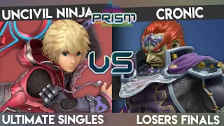 PRISM 186 - Uncivil Ninja (Shulk) vs. Cronic (Ganondorf) - Losers Finals - Smash Ultimate Singles