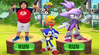 Tag with Ryan vs Sonic Dash - Blaze New Sonic Character Update All Characters Unlocked All Costumes