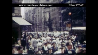 New York in the 1950's.  Archive film 97667