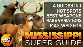 Mississippi SUPER GUIDE Pt.2:  Whitetail, Wild Hogs, Cottontails & Black Bears - Call of the Wild