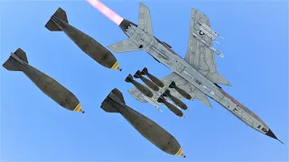 Supersonic CCRP Carpet Bombing 😍 Republic F-105D Thunderchief (War Thunder Wind of Change)