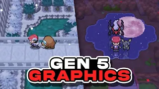 THIS IS AMAZING! POKEMON PLATINUM but GEN 5 GRAPHICS! - Best Pokémon Rom Hacks 2023