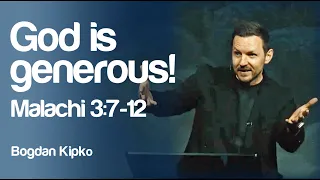 God is generous! Sermon by Bogdan Kipko. #grace #money #finance #giving #jesus #church #money