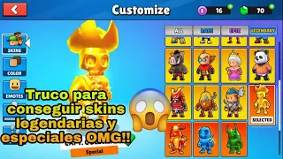 CONSEGUIR SKINS LEGENDARIAS Y ESPECIALES EN STUMBLE GUYS *truco*|KrXloGaming