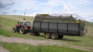 Sběr sena 2020 Zetor Crystal, Case, Zetor