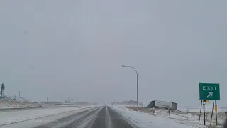 01-15-2021 Glyndon, MN - Hazardous travel in open Country on Hwy 10 - Semi in ditch - DOT Plows