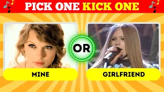 Pick One Kick One Song Battle | Taylor Swift vs. Avril Lavigne | Music Quiz 🎤🔥