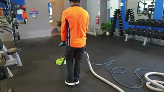 Gym floor Cleaning/ Rubber Mat disinfection and Steam cleaning / Hard rubber cleaning