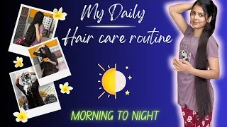 My daily hair care routine | daily hair care for long & shiny hair #haircare #theesoni #mamaearth