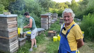 Live von Pias Bienenstand 29.7.21 - Varroa-Edition