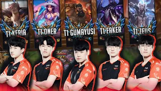 FULL T1 Team Playing URF in NA - Faker | Gumayusi | Zeus | Oner | Keria