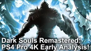 [4K] Dark Souls Remastered: Early PS4 Pro vs Xbox 360 Graphics Comparison + Frame-Rate test!