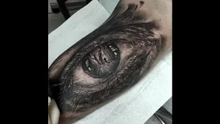 Реалистичное тату глаз на руке · Truly realistic eye tattoo