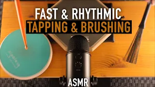 ASMR Fast & Rhythmic Tapping And Brushing (ASMR Grooves) No Talking