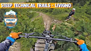 Steep, technical black runs at Livigno Bikepark -subtitled-