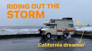 Van life - Staying warm and dry during a coastal storm