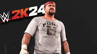 TERRY FUNK VS ROB VAN DAM | HARDCORE MATCH | ECW ONE NIGHT STAND | WWE 2K24 GAMEPLAY | 4K