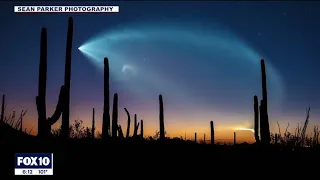 Check me out on Fox 10 news! Firefly Aerospace Victus Nox rocket launch seen from Tucson AZ.