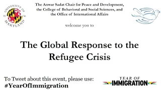 Sadat Forum 2019- The Global Response to the Refugee Crisis