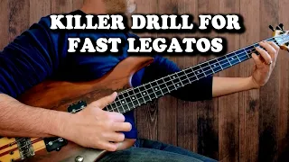 KILLER DRILL FOR FAST LEGATOS In 2 Min (Slap Bass Lesson)