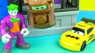 BatCar McQueen Saves Mater from the Joker in Gotham City