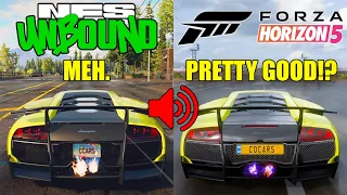 Does NFS Really Have The BEST Engine Sounds? 25 Engine Sounds Compared! | FH5 VS NFS Unbound