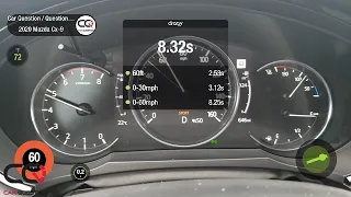 Mazda Cx-9 Acceleration test | 0-60 Mph / 0-100 Km/h with dragy