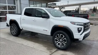 White 2024 GMC Canyon AT4 Review Calgary AB - Wolfe Calgary | TP143223