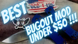 Best Benchmade Bugout Under $50... How-to install New Crossfade Micarta Scales!!!