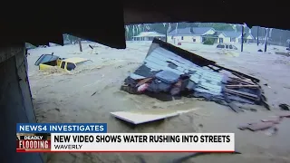 New video shows streets in Waverly turning into river in three minutes