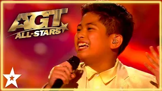 11 Year Old Singer STUNS The Judges with his AMAZING Voice on America's Got Talent All Stars!
