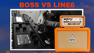 Boss GT-1000 Core VS Line6 HX Stomp / Orange Rockerverb-100 / All Settings Same / No Talking