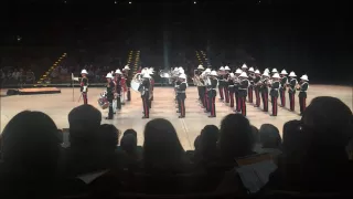 Band of HM Royal Marines and Scots Guards Pipes & Drums, Austin Texas Feb 9, 2016 Concert.