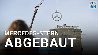 Bis 2025: Mercedes-Stern vom Bahnhofsturm abgebaut | Stuttgart 21
