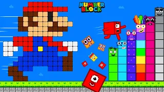 Finish the pattern? Colorful Numers vs the biggest Mario Amazing Maze | Learn To Count Fun!