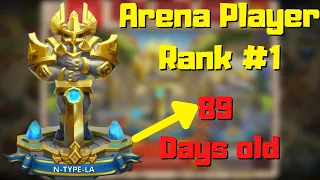 Arena Rank 1 | Account Review  | 89 Days old Account | Castle Clash