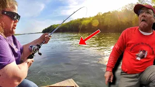 INSANE CATCH! SUE HOOKS A MONSTER FISH!!!