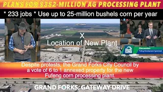 Despite Threatening Protests, Grand Forks Council Annexes Land For Fufeng Corn Processing Plant