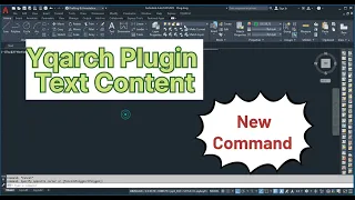 Yqarch Plugin in Autocad | Use Text Content Yqarch plugin | #autocad #architecture