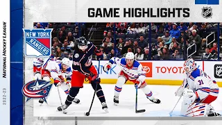 Rangers @ Blue Jackets 4/8 | NHL Highlights 2023