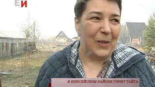 В ЕНИСЕЙСКОМ РАЙОНЕ ГОРИТ ТАЙГА