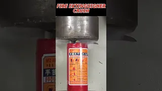 Fire extinguisher VS Hydraulic Press 🙄 🥶