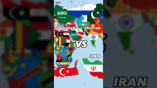 suadi Arabic vs Pakistan vs turkey vs Iran military comparison #militarycomparison #viral #trending