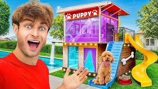 I BUILT A $30,000 DREAM DOG HOUSE!!
