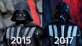 Darth Vader Battlefront 1 (2015) vs Battlefront II (2017) Graphics Comparison