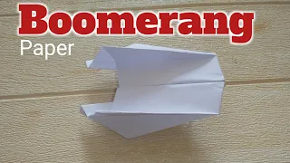 How to make a boomerang at home, easy paper flying toy, boomerang paper airplane, easy  flying toy