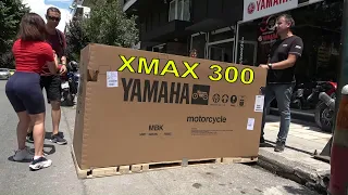 unboxing YAMAHA XMAX 300cc scooter by Xenia (2020)