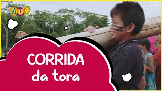 Corrida da tora | Brincadeira indígena Guarani | Série AUÊ 2T