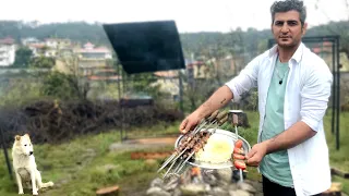 Cooking “KATE KEBAB” on a Rainy Day in Rural Areas